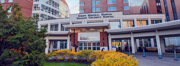 Exterior of Strong Memorial Hospital Location
