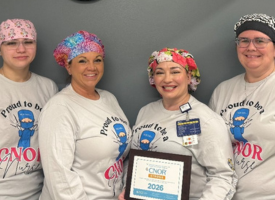 Jones Memorial Hospital OR Nursing Team Earns Distinguished CNOR Strong Designation for 2026