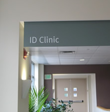 ID clinic sign