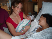 Laurel and Nissa Postpartum