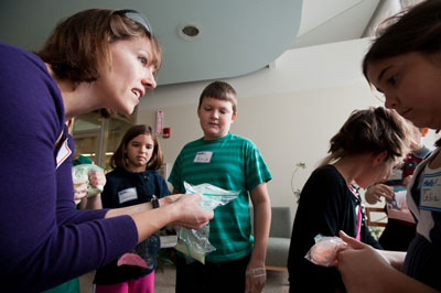 Benoit with Students