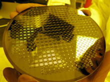 photo of a SiMPore 160 membrane wafer