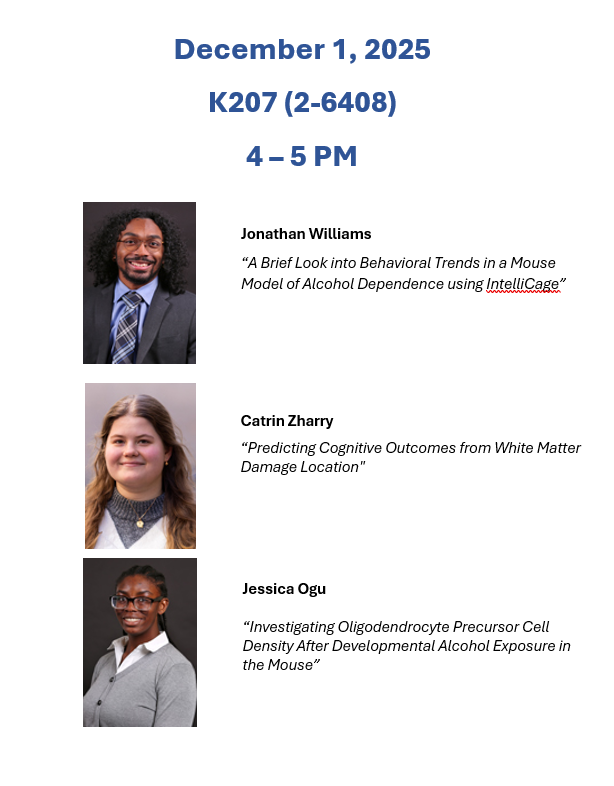 Dec. 1 2025 speakers with titles