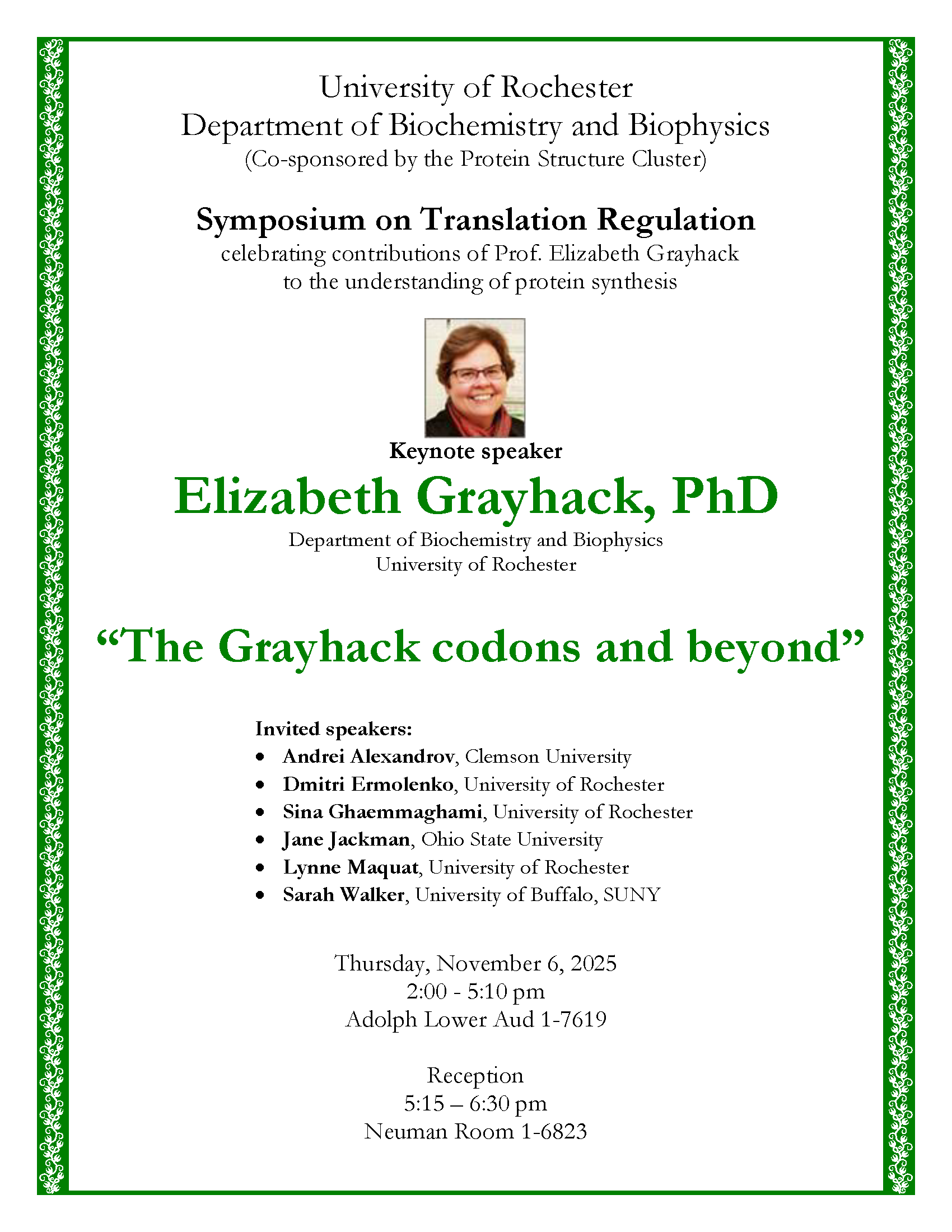 Mini symposium flyer