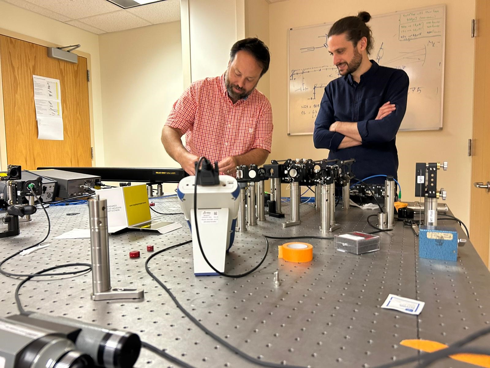 Dr. Schallek in London lab