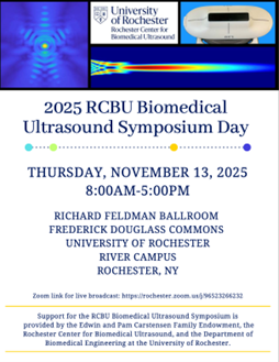 2025 RCBU Biomedical Ultrasound Symposium Day Flyer