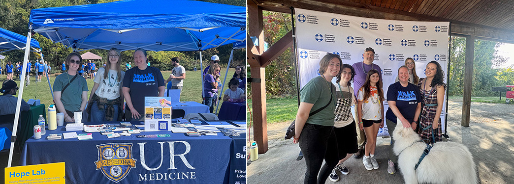 Group of Sheftall Lab members at walk