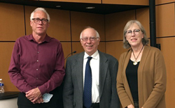 Professors Peter LaCelle, Kevin Campbell, and Kristina LaCelle-Peterson