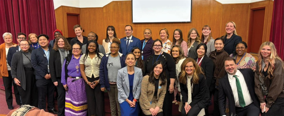 Photo of attendees at the Commission on the Status of Women