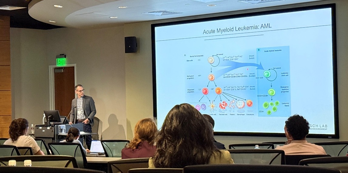 Ben presenting at the Cancer and Bone Society Annual Conference