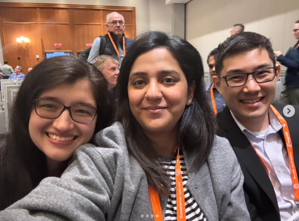 student receiving award