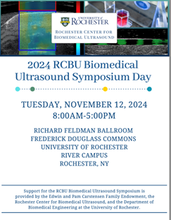 2024 RCBU Biomedical Ultrasound Symposium Day Flyer