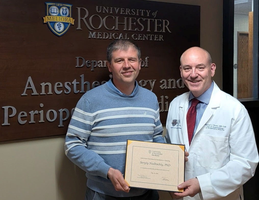 Dr. Nadtochiy and Dr. Scott