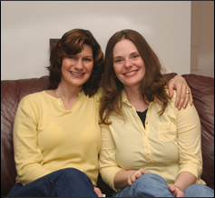 Christine Pettrone and Sandra Scott-Burnside reunite