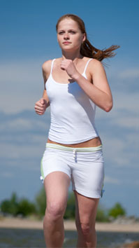 Female Athlete Running